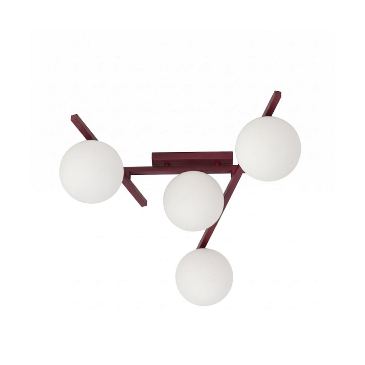 Lampa sufitowa SMART 4 BURGUNDY OPAL - Emibig