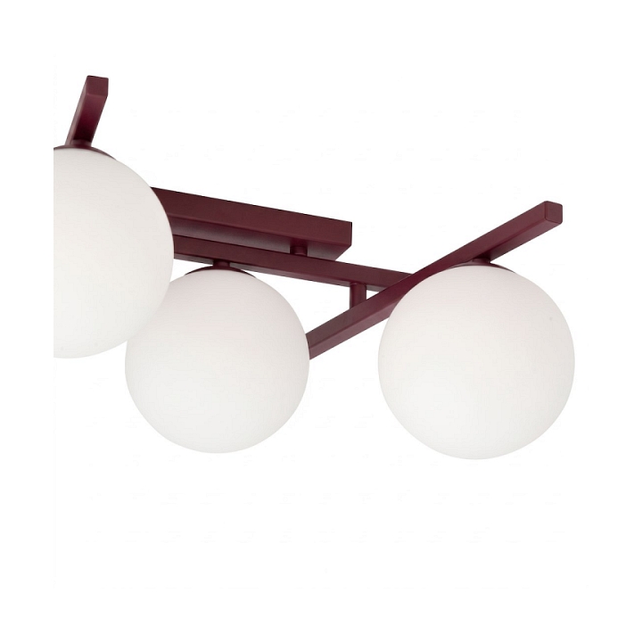 Lampa sufitowa SMART 4 BURGUNDY OPAL - Emibig