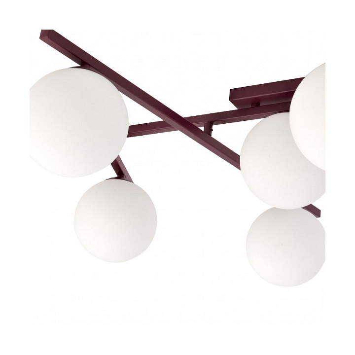 Lampa sufitowa SMART 5 BURGUNDY OPAL - Emibig