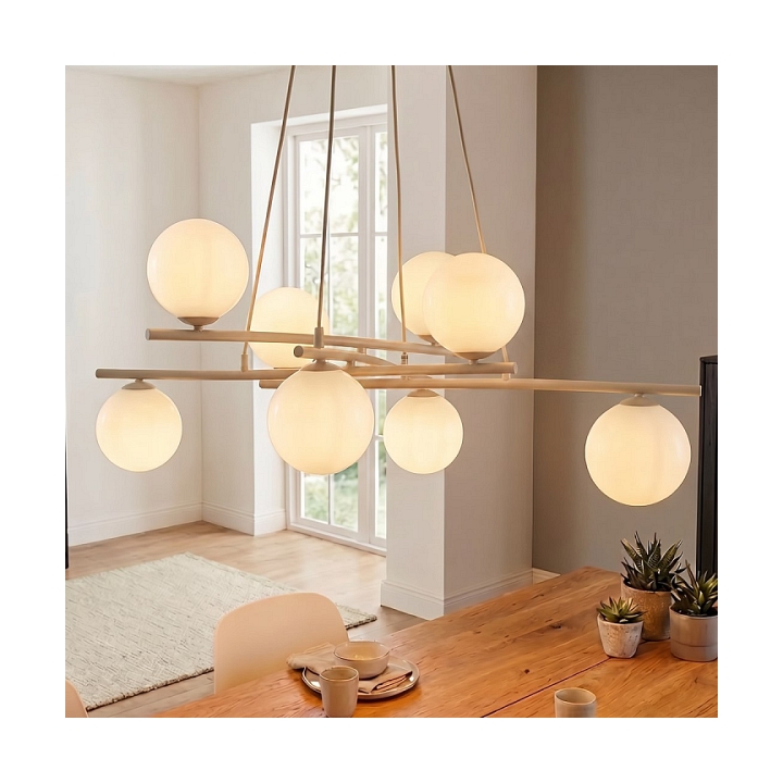 Lampa wisząca ESSA 8 MOKKA OPAL - Emibig