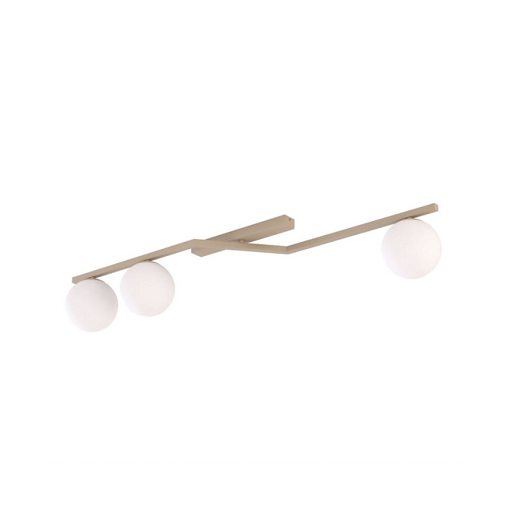 Lampa sufitowa NATON 3 MOKKA OPAL - Emibig