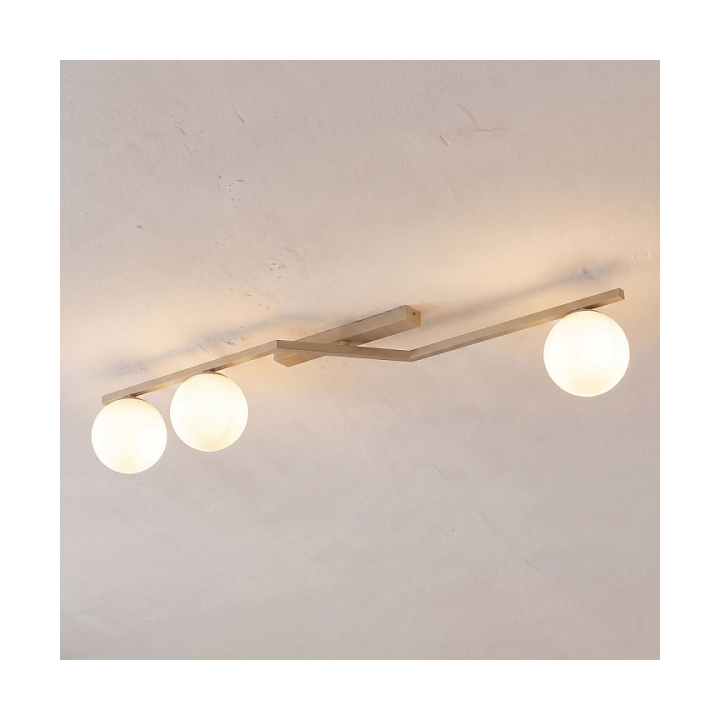 Lampa sufitowa NATON 3 MOKKA OPAL - Emibig