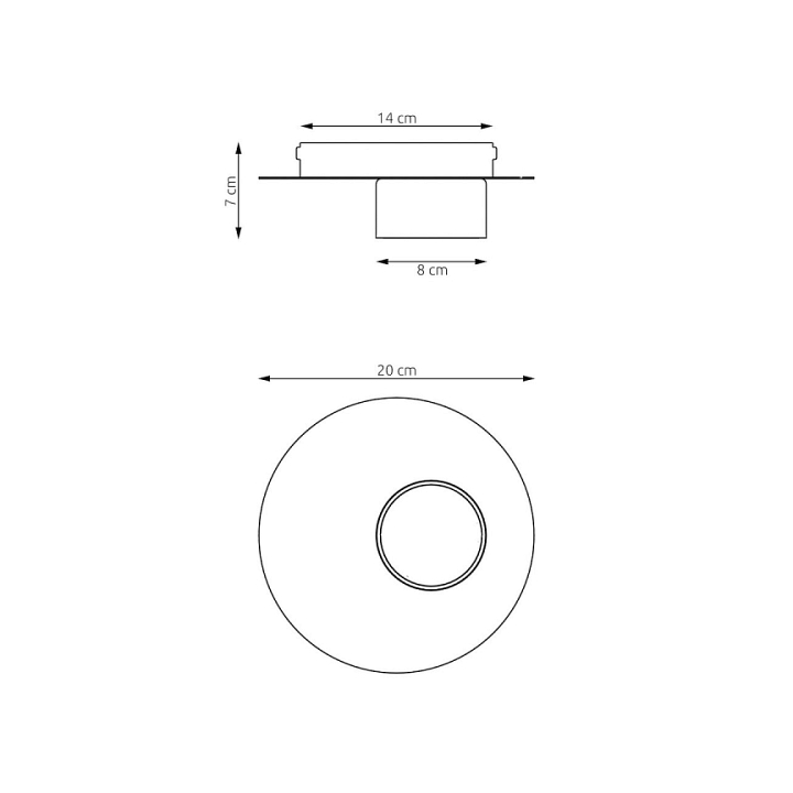 Lampa sufitowa BOLX 1 MOKKA - Emibig