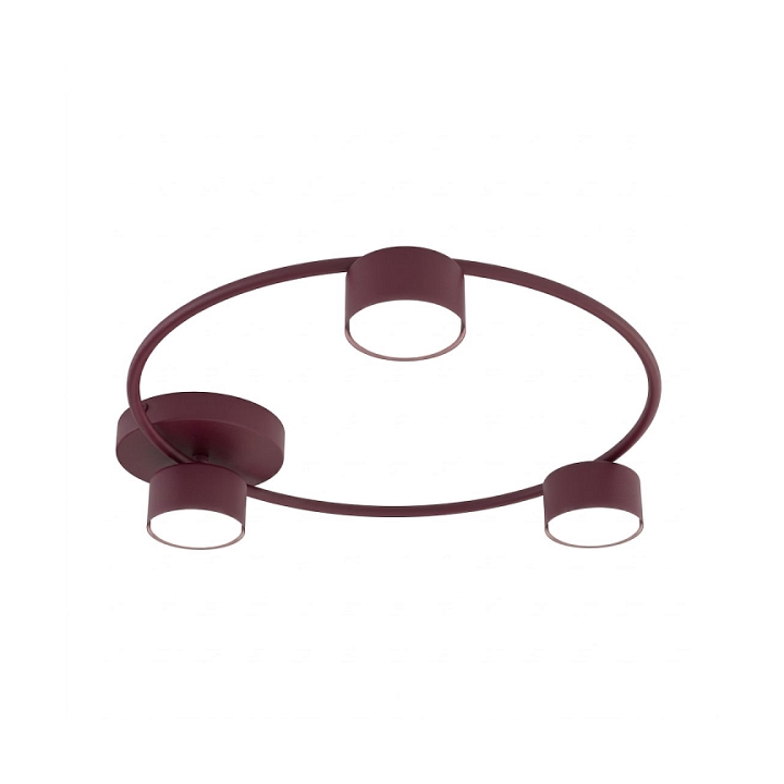 Lampa sufitowa LUCIO 3 BURGUNDY - Emibig
