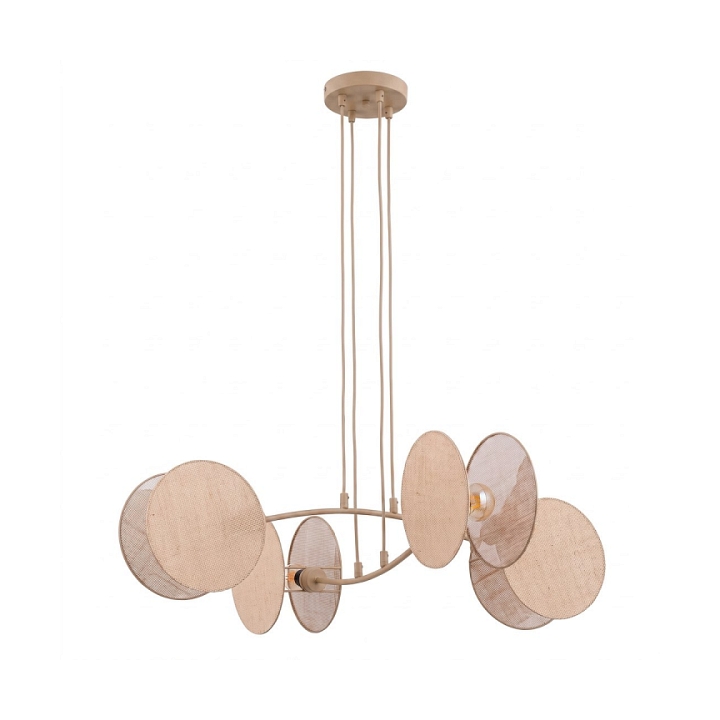 Lampa wisząca MOTIF 4 MOKKA NATURAL - Emibig