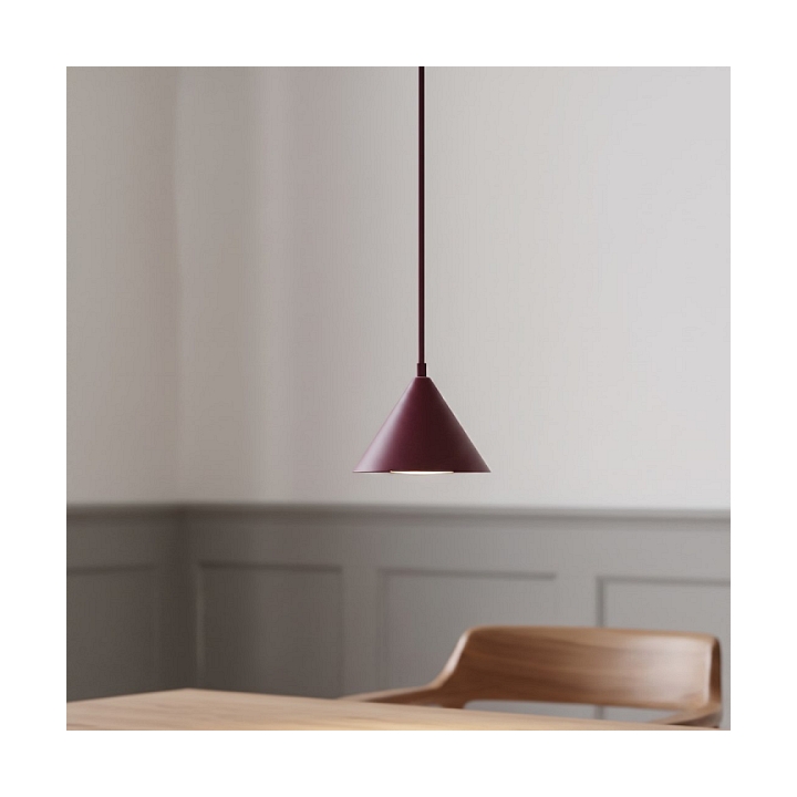 Lampa wisząca ELIT 1 BURGUNDY - Emibig