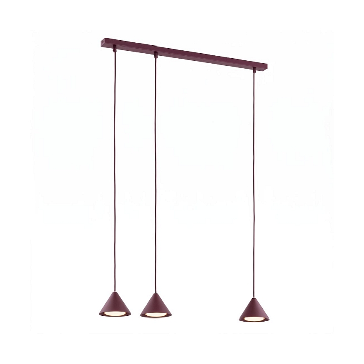Lampa wisząca ELIT 3 BURGUNDY - Emibig