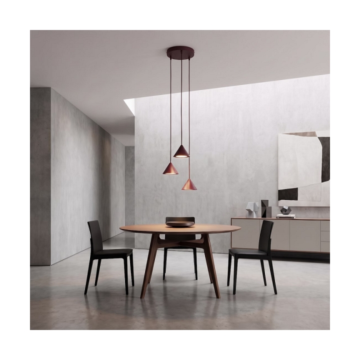 Lampa wisząca ELIT 3 PREMIUM BURGUNDY - Emibig