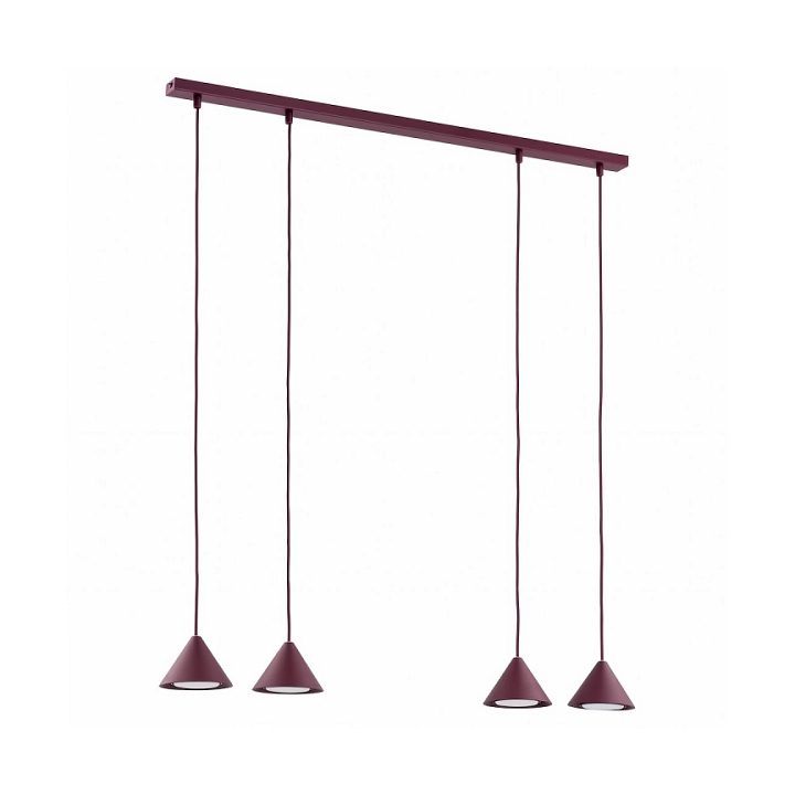 Lampa wisząca ELIT 4 BURGUNDY - Emibig