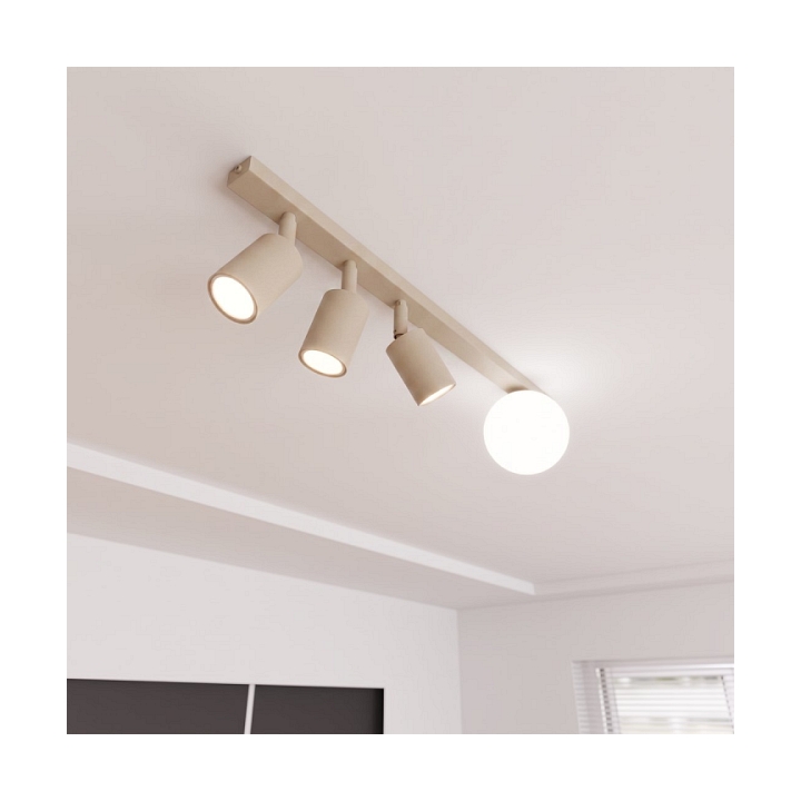 Lampa sufitowa BASTER 4 MOKKA OPAL - Emibig