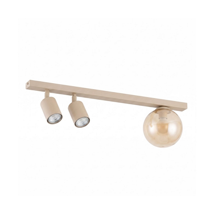 Lampa sufitowa BASTER 3 MOKKA AMBER - Emibig