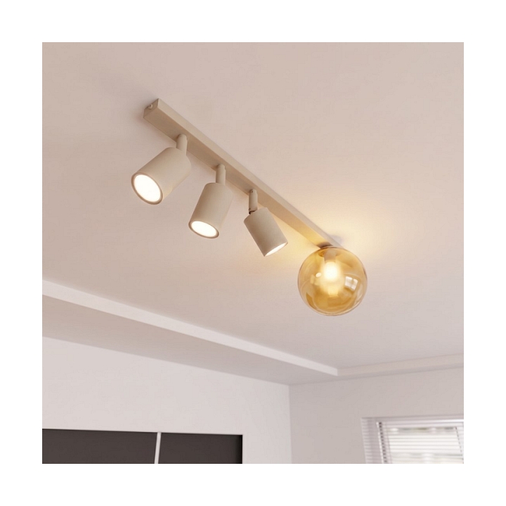 Lampa sufitowa BASTER 4 MOKKA AMBER - Emibig