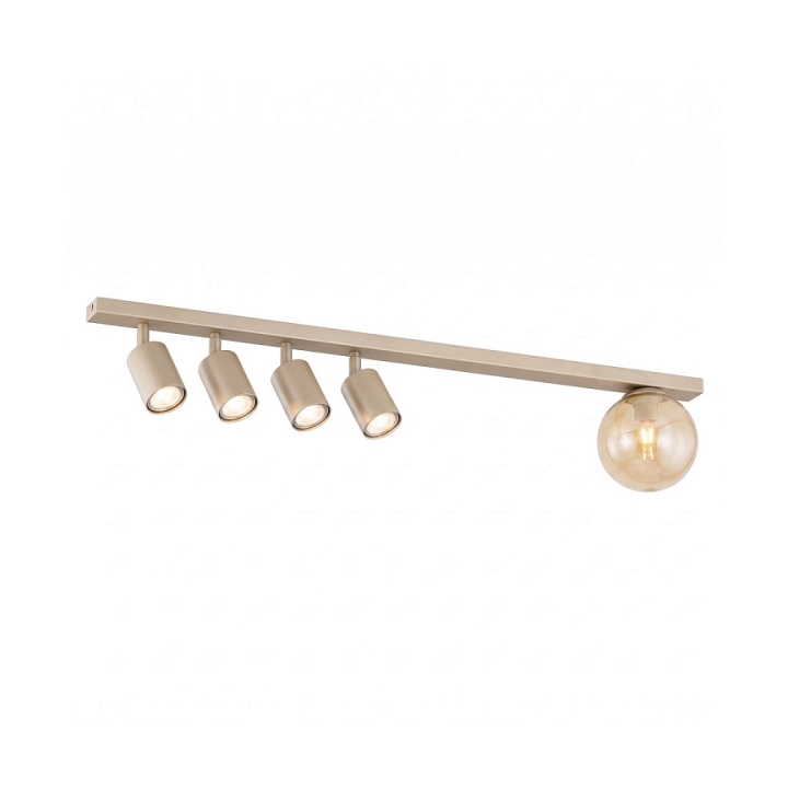 Lampa sufitowa BASTER 5 MOKKA AMBER - Emibig