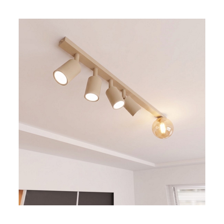 Lampa sufitowa BASTER 5 MOKKA AMBER - Emibig
