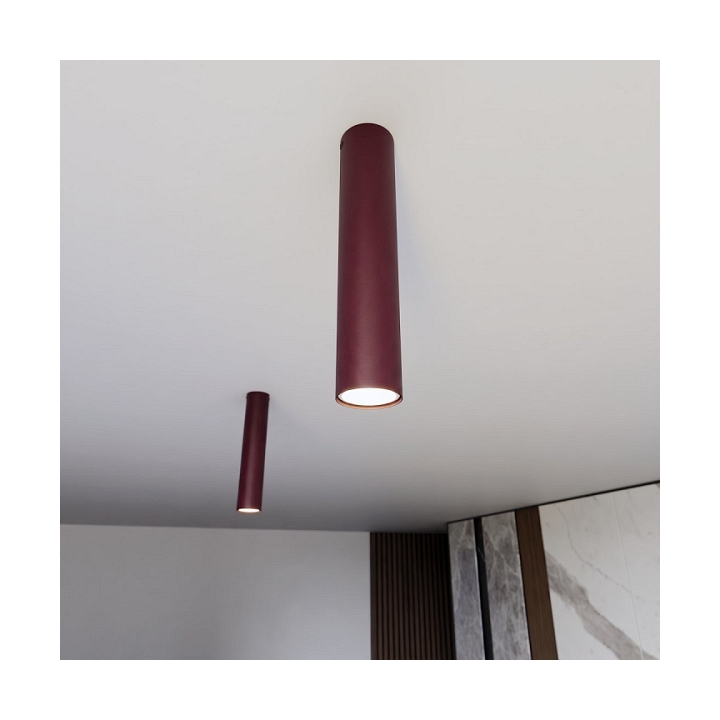 Lampa sufitowa TECNO 1M BURGUNDY - Emibig
