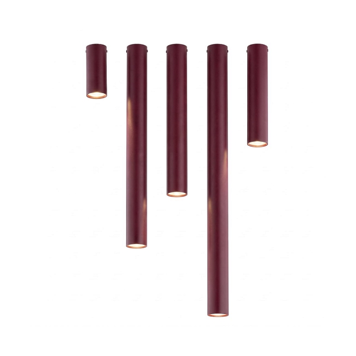 Lampa sufitowa TECNO 1XXL BURGUNDY - Emibig
