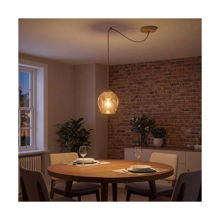 Lampa wisząca LEVEL 1 MOKKA AMBER - Emibig