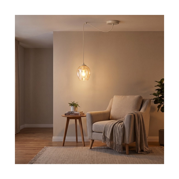Lampa wisząca LEVEL 1 MOKKA AMBER - Emibig