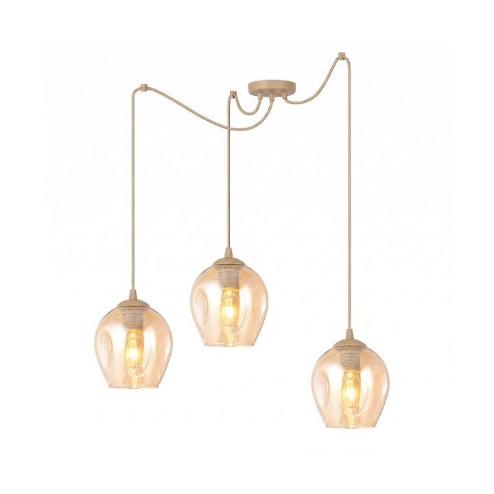 Lampa wisząca LEVEL 3 MOKKA AMBER - Emibig