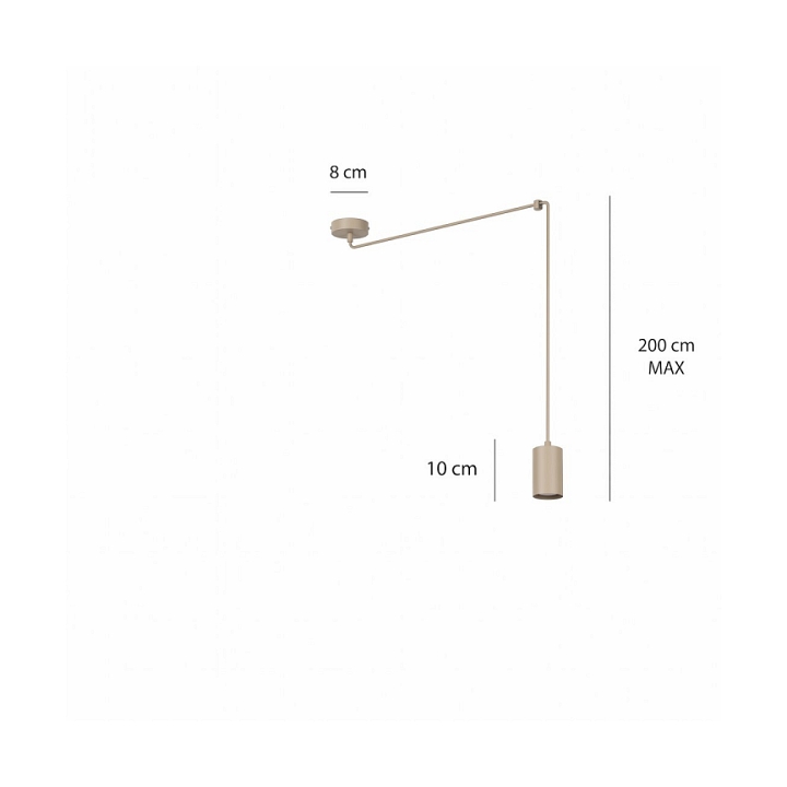 Lampa wisząca TRAKER 1 MOKKA - Emibig