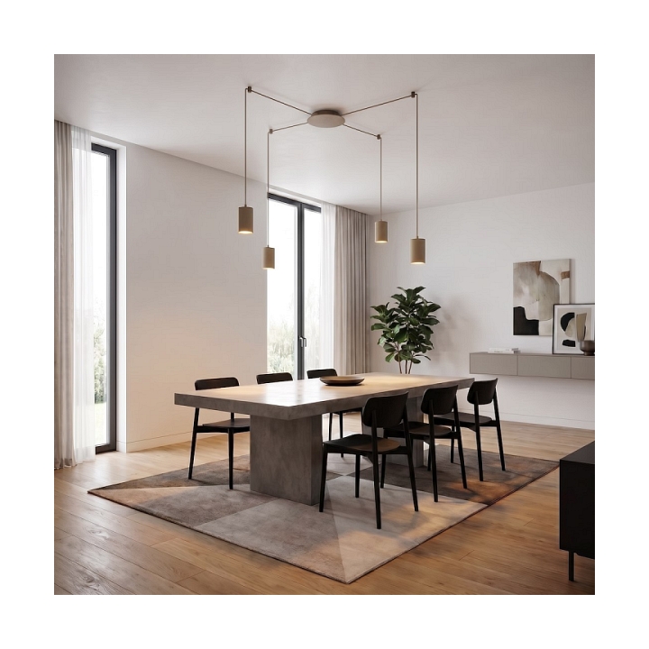 Lampa wisząca TRAKER 4 MOKKA - Emibig
