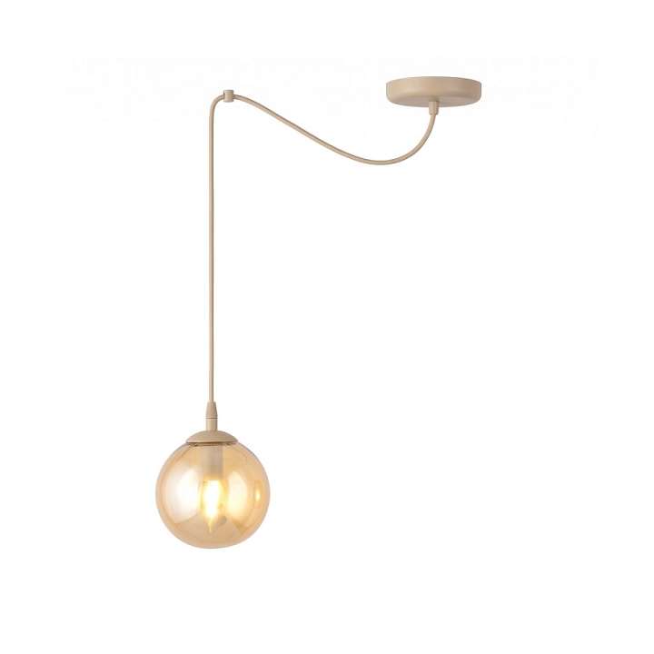 Lampa wisząca GIGI 1 MOKKA AMBER - Emibig