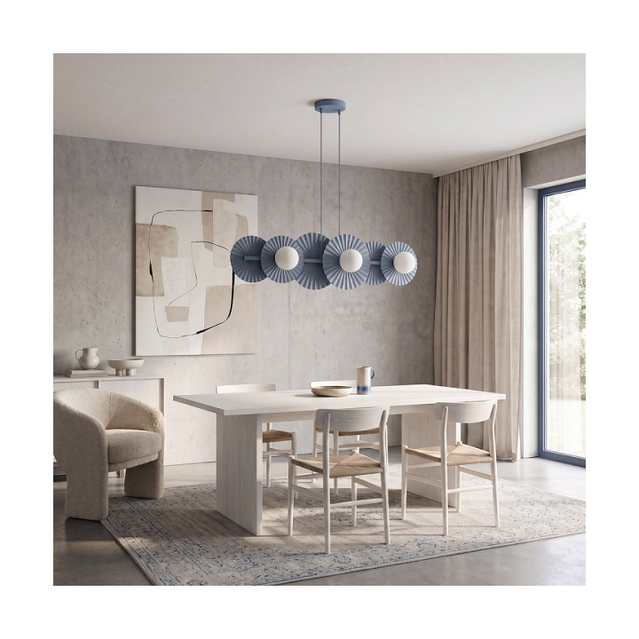 Lampa wisząca UMBRA 6 DUSTY BLUE - Emibig
