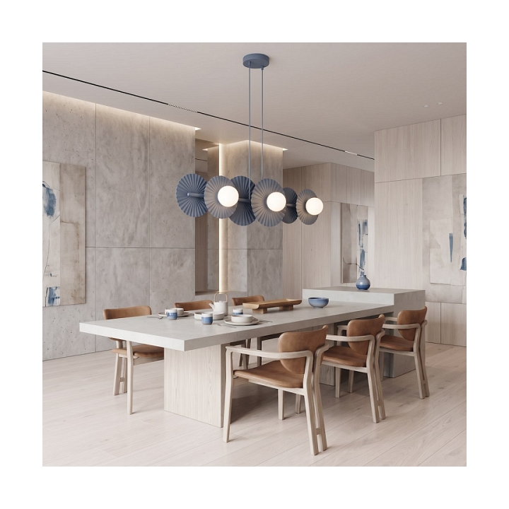 Lampa wisząca UMBRA 6 DUSTY BLUE - Emibig