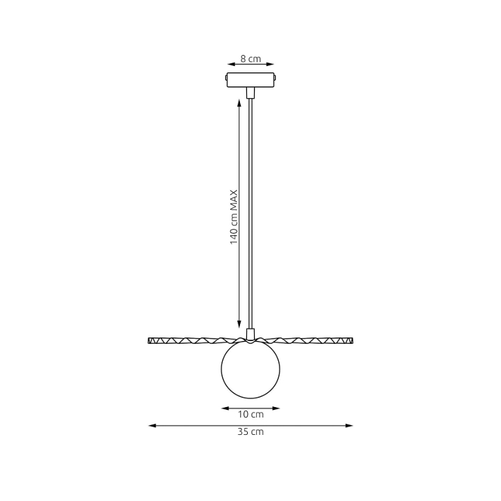 Lampa wisząca UMBRA 1 CORAL - Emibig