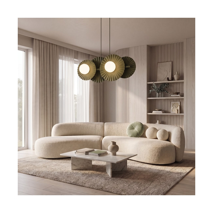 Lampa wisząca UMBRA 4 OLIVE GREEN - Emibig