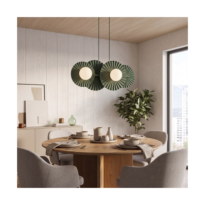 Lampa wisząca UMBRA 4 OLIVE GREEN - Emibig