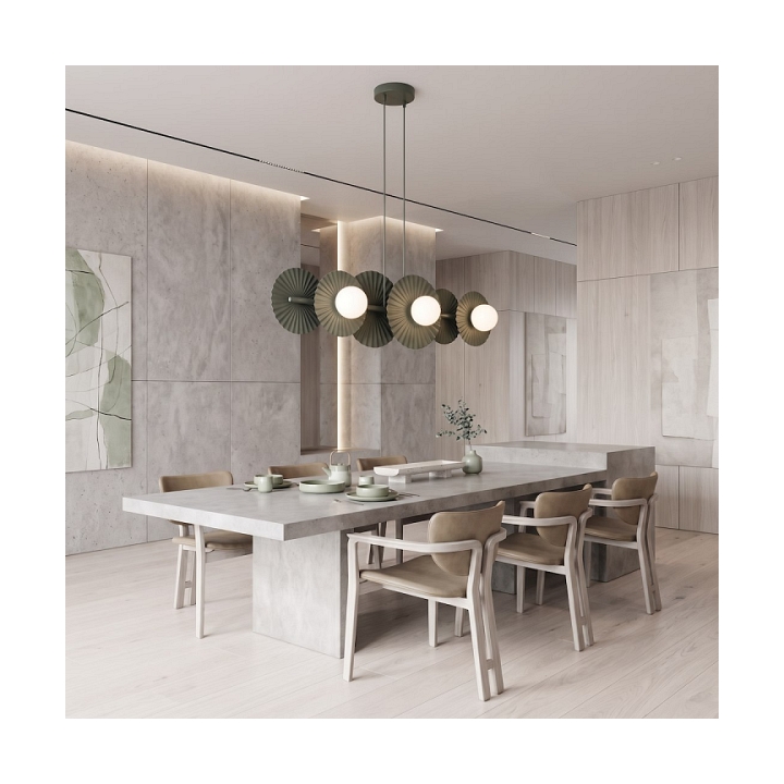 Lampa wisząca UMBRA 6 OLIVE GREEN - Emibig