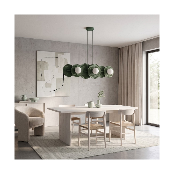 Lampa wisząca UMBRA 6 OLIVE GREEN - Emibig