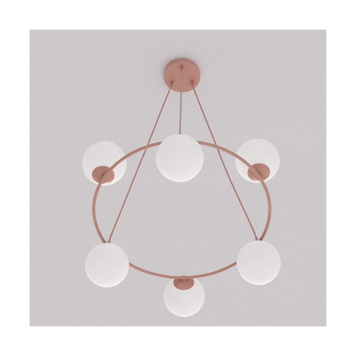 Lampa wisząca AZURA 6 CORAL OPAL - Emibig