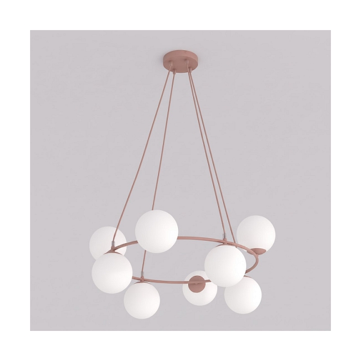 Lampa wisząca AZURA 8 CORAL OPAL - Emibig