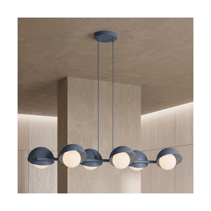 Lampa wisząca BOOM 6 DUSTY BLUE - Emibig