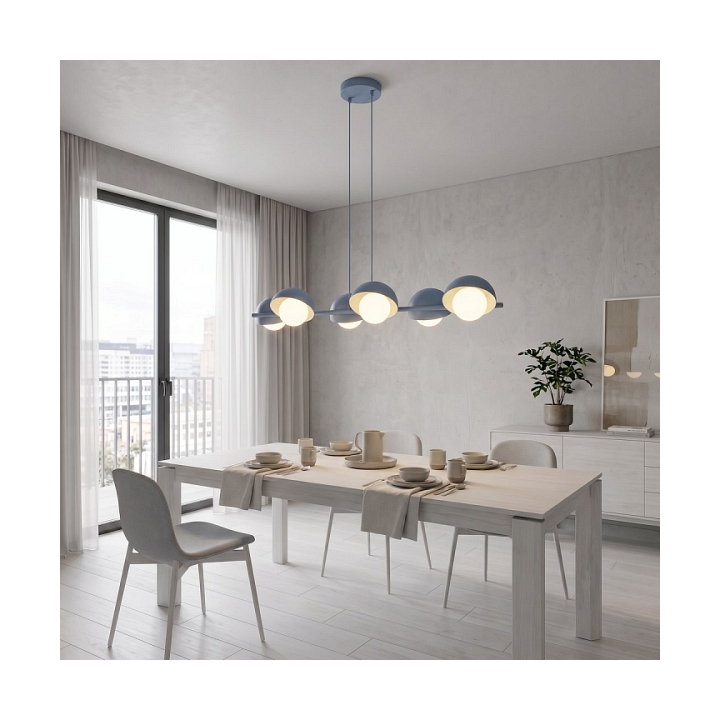 Lampa wisząca BOOM 6 DUSTY BLUE - Emibig