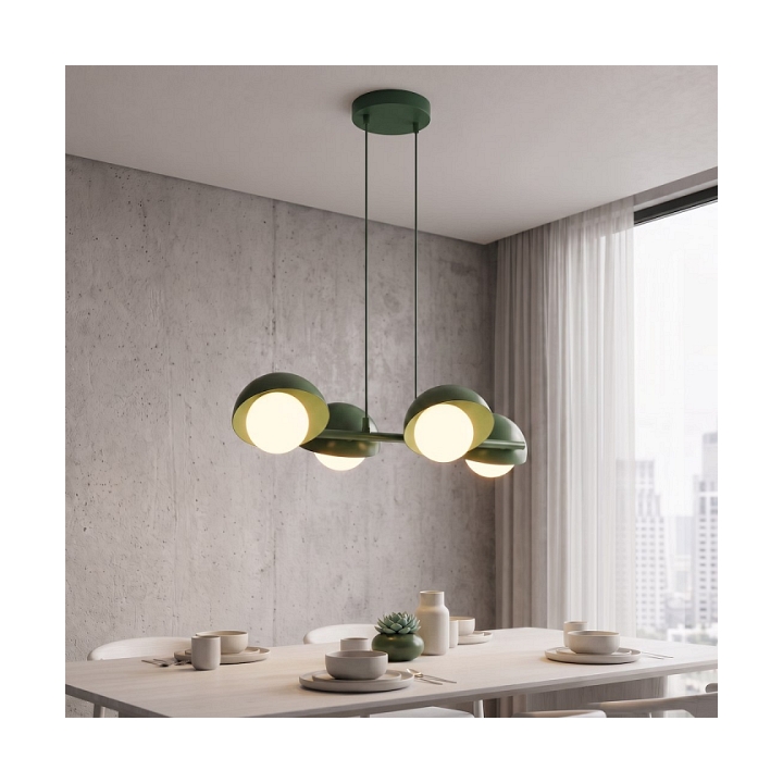 Lampa wisząca BOOM 4 OLIVE GREEN - Emibig