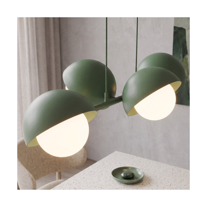 Lampa wisząca BOOM 4 OLIVE GREEN - Emibig