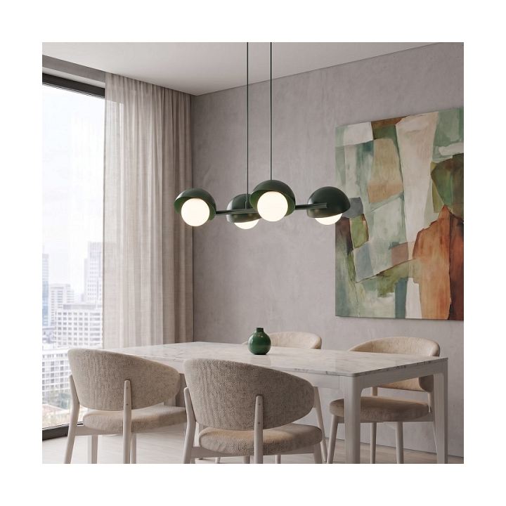 Lampa wisząca BOOM 4 OLIVE GREEN - Emibig