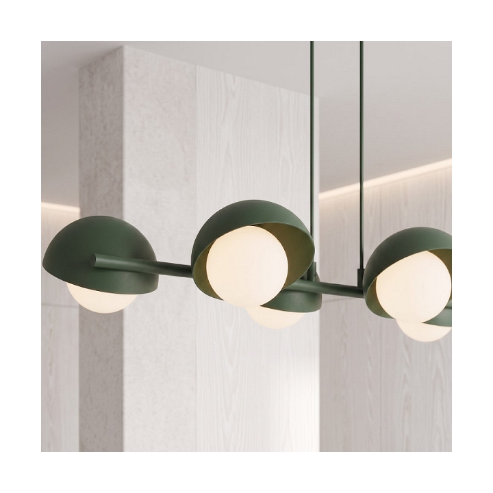 Lampa wisząca BOOM 6 OLIVE GREEN - Emibig