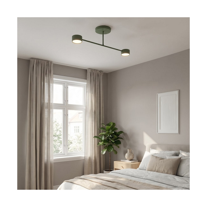 Lampa sufitowa HALO 2 OLIVE GREEN - Emibig
