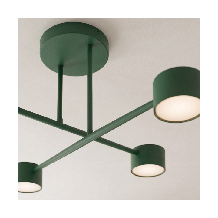 Lampa sufitowa HALO 4 OLIVE GREEN - Emibig