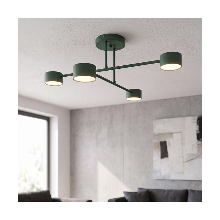 Lampa sufitowa HALO 4 OLIVE GREEN - Emibig