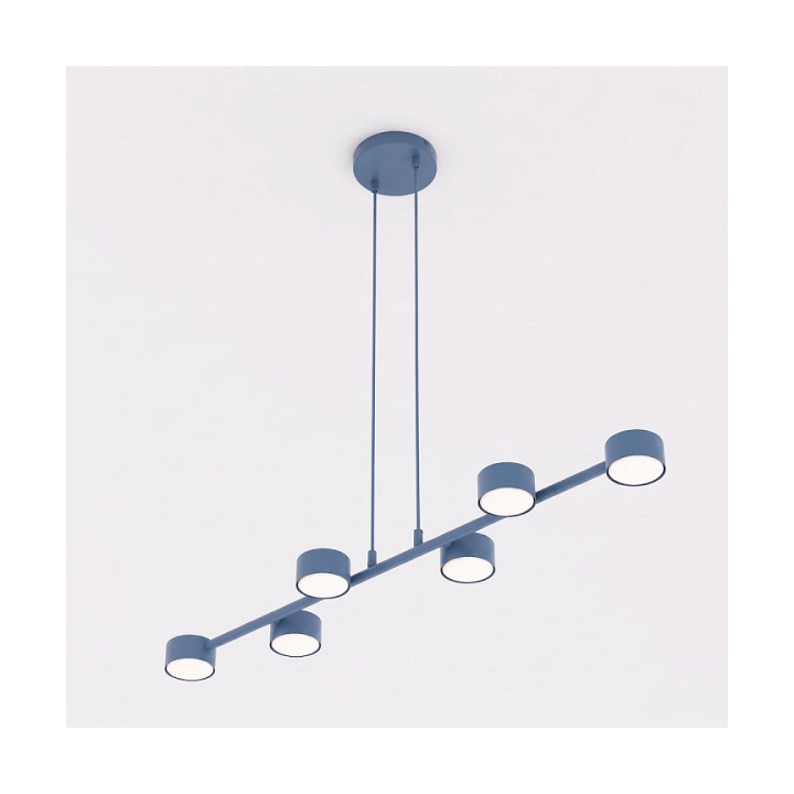 Lampa wisząca MEGARA 6 DUSTY BLUE - Emibig