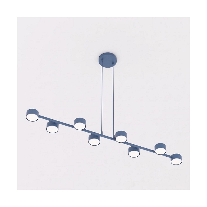 Lampa wisząca MEGARA 8 DUSTY BLUE - Emibig