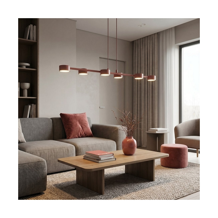 Lampa wisząca MEGARA 6 CORAL - Emibig