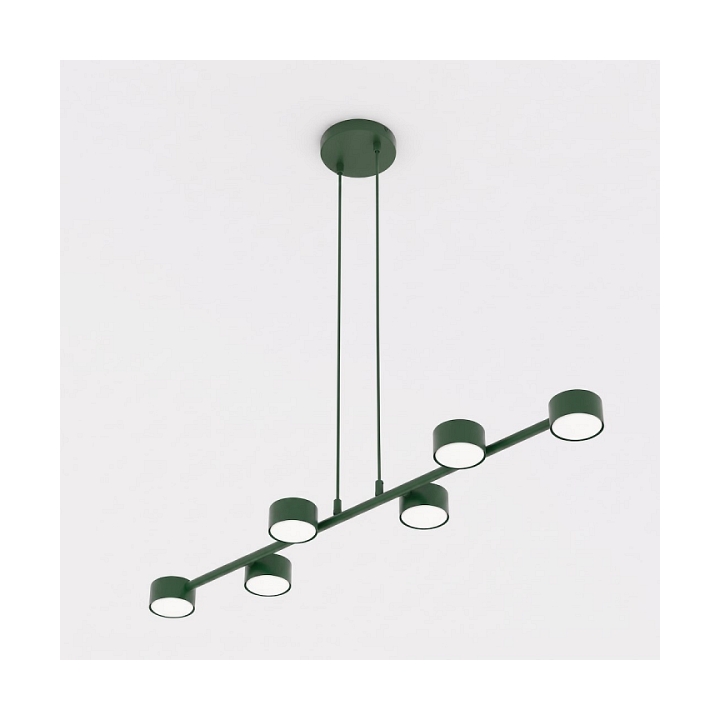 Lampa wisząca MEGARA 6 OLIVE GREEN - Emibig