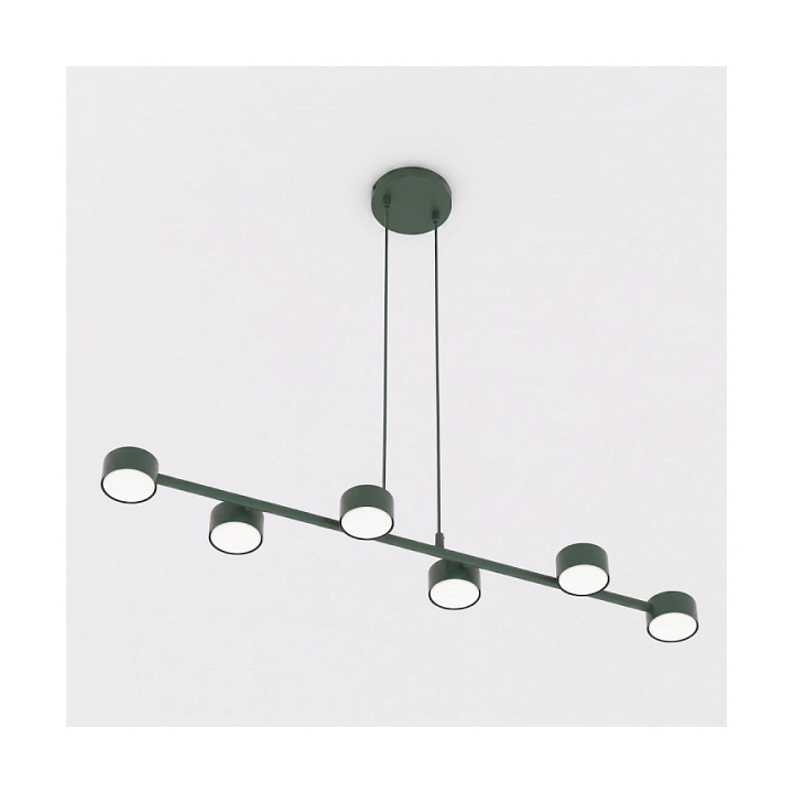 Lampa wisząca MEGARA 6 OLIVE GREEN - Emibig