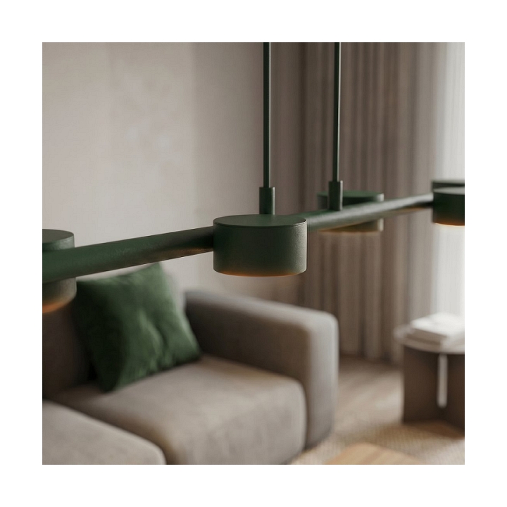 Lampa wisząca MEGARA 6 OLIVE GREEN - Emibig